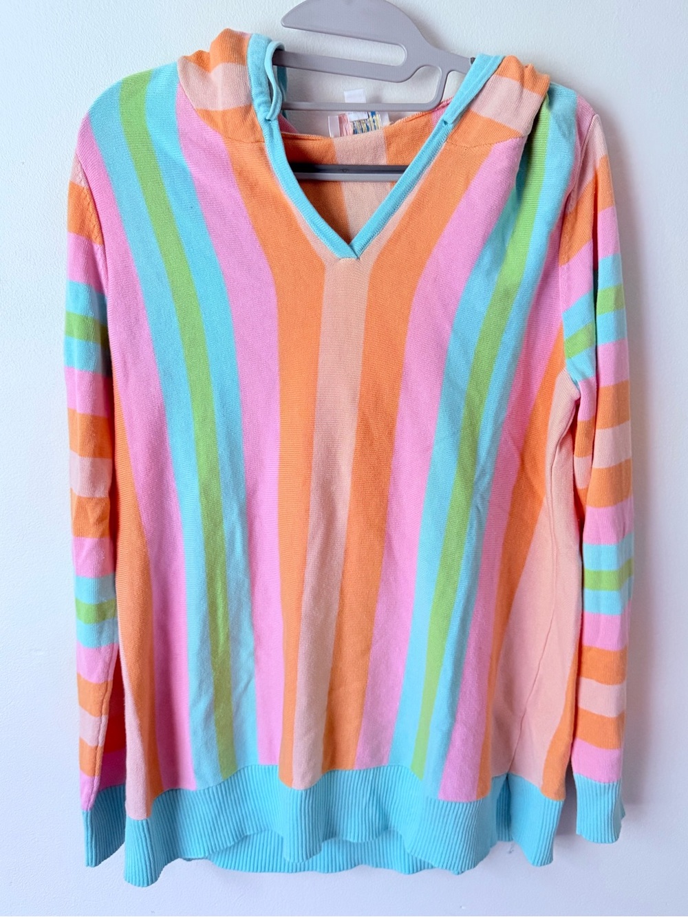 Belle Beach Coloful Striped Pullover